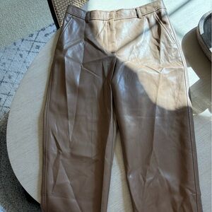 Aritzia women’s leather trousers